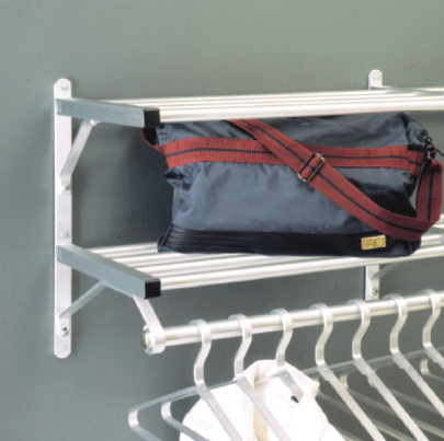 Infinite Wall-Mounted Aluminum Adjustable Coat Rack with Hanger