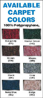 Glaro Bellman Cart Carpet Colors