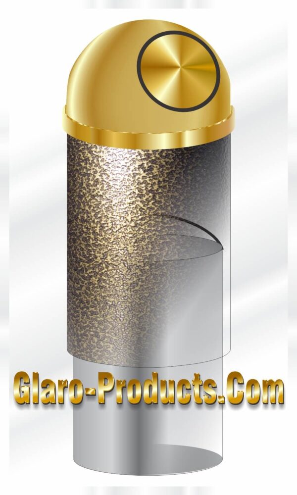 Glaro Self Closing Dome Top Trash Receptacles