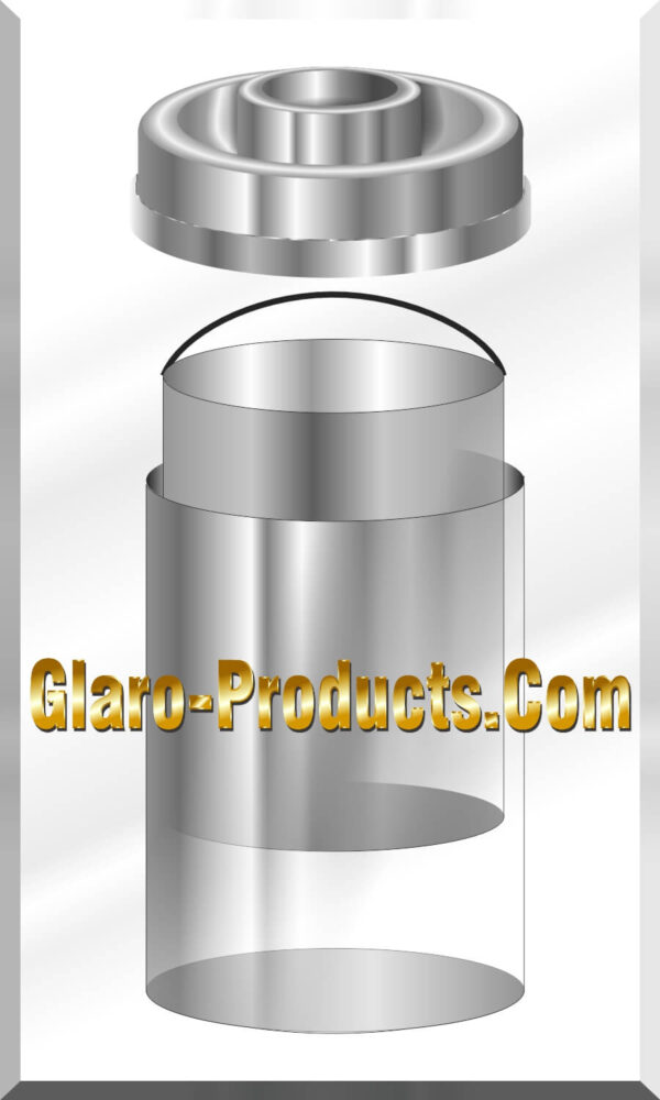 Glaro Donut Top, Satin Aluminum Combination Ash and Trash Receptacles